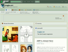 Tablet Screenshot of imagine-art.deviantart.com