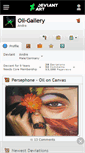 Mobile Screenshot of oil-gallery.deviantart.com