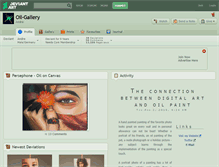 Tablet Screenshot of oil-gallery.deviantart.com