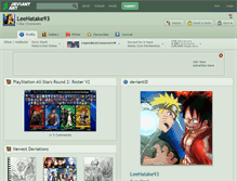Tablet Screenshot of leehatake93.deviantart.com