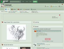 Tablet Screenshot of chibihob0.deviantart.com