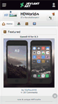 Mobile Screenshot of hdworld.deviantart.com