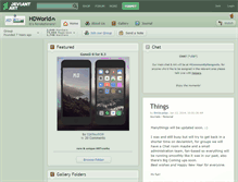 Tablet Screenshot of hdworld.deviantart.com