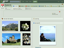 Tablet Screenshot of olusia123.deviantart.com