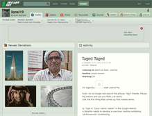 Tablet Screenshot of lionel19.deviantart.com