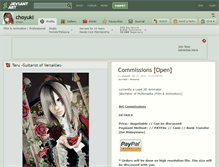 Tablet Screenshot of choyuki.deviantart.com