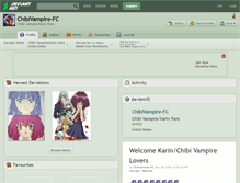 Tablet Screenshot of chibivampire-fc.deviantart.com