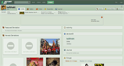Desktop Screenshot of kalibhakt.deviantart.com