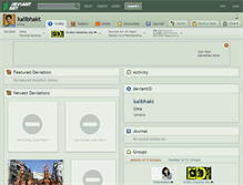 Tablet Screenshot of kalibhakt.deviantart.com