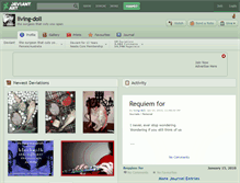 Tablet Screenshot of living-doll.deviantart.com