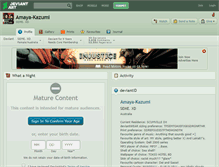 Tablet Screenshot of amaya-kazumi.deviantart.com