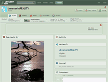 Tablet Screenshot of dreamerinreality.deviantart.com