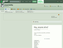 Tablet Screenshot of moonriekitty.deviantart.com