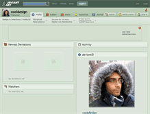 Tablet Screenshot of cooldesign.deviantart.com