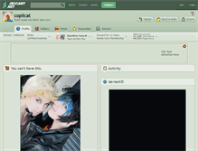 Tablet Screenshot of copiicat.deviantart.com