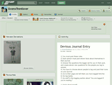 Tablet Screenshot of gwenxtrentlover.deviantart.com