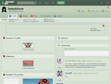 Tablet Screenshot of daakukitsune.deviantart.com