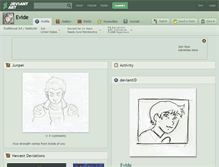 Tablet Screenshot of evide.deviantart.com