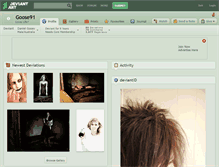 Tablet Screenshot of goose91.deviantart.com
