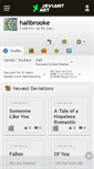Mobile Screenshot of halibrooke.deviantart.com
