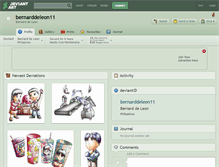 Tablet Screenshot of bernarddeleon11.deviantart.com