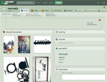 Tablet Screenshot of mermafa.deviantart.com