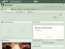 Tablet Screenshot of houhouhou.deviantart.com