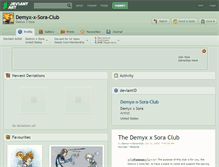 Tablet Screenshot of demyx-x-sora-club.deviantart.com