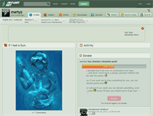 Tablet Screenshot of martyz.deviantart.com