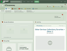 Tablet Screenshot of ktlovesmoney.deviantart.com