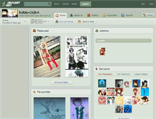 Tablet Screenshot of kutau-club.deviantart.com