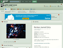 Tablet Screenshot of gothic-angel-zouza.deviantart.com