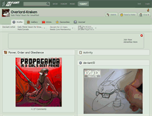 Tablet Screenshot of overlord-kraken.deviantart.com