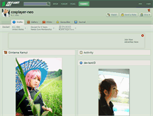 Tablet Screenshot of cosplayer-neo.deviantart.com