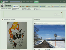 Tablet Screenshot of humanis.deviantart.com