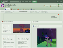 Tablet Screenshot of darkxredemption.deviantart.com