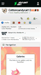 Mobile Screenshot of cottoncandycat12.deviantart.com