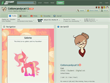 Tablet Screenshot of cottoncandycat12.deviantart.com