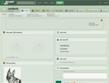Tablet Screenshot of candacej.deviantart.com