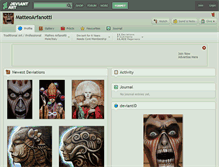 Tablet Screenshot of matteoarfanotti.deviantart.com