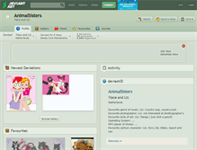 Tablet Screenshot of animalsisters.deviantart.com