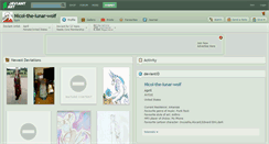 Desktop Screenshot of nicol-the-lunar-wolf.deviantart.com