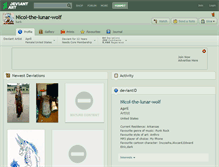 Tablet Screenshot of nicol-the-lunar-wolf.deviantart.com
