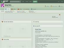 Tablet Screenshot of kpop-fans.deviantart.com