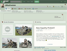 Tablet Screenshot of lilbluepunk666.deviantart.com