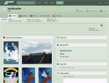 Tablet Screenshot of bellebustier.deviantart.com