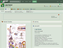 Tablet Screenshot of luigi-master.deviantart.com
