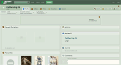 Desktop Screenshot of catdancing-56.deviantart.com