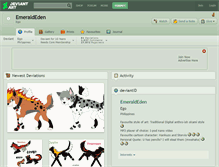 Tablet Screenshot of emeraldeden.deviantart.com
