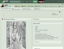 Tablet Screenshot of loia.deviantart.com